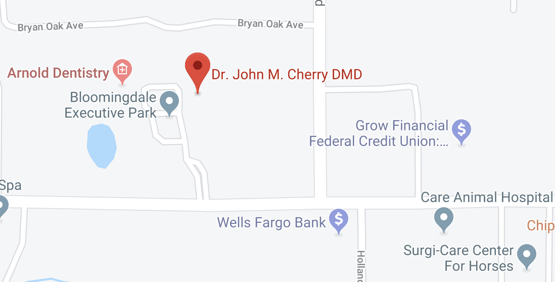 location screenshot for dr john cherry dmd