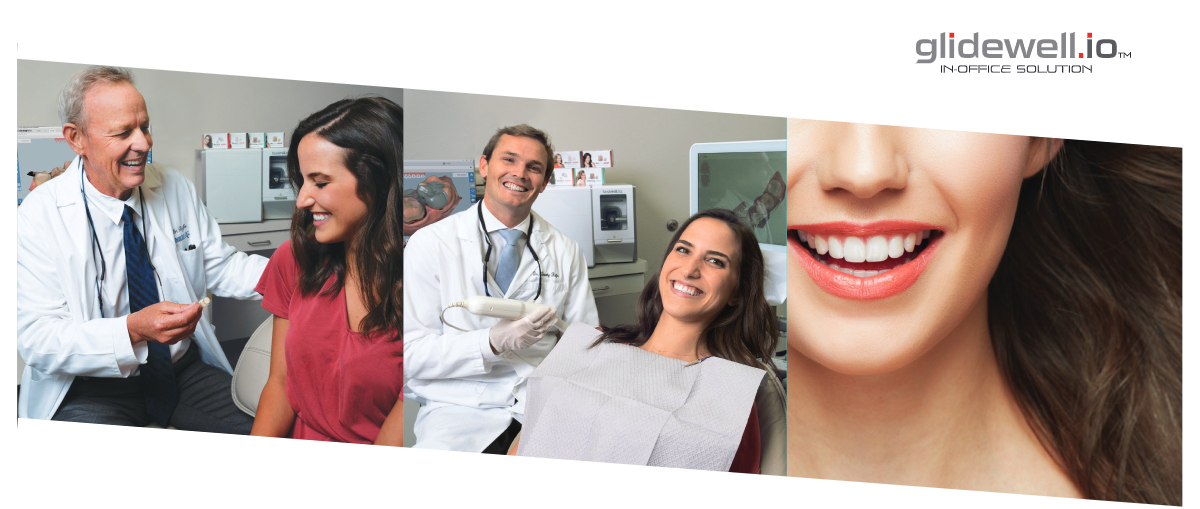 dentists with patient plus stockphoto woman smiling glidewell dot io in office solution